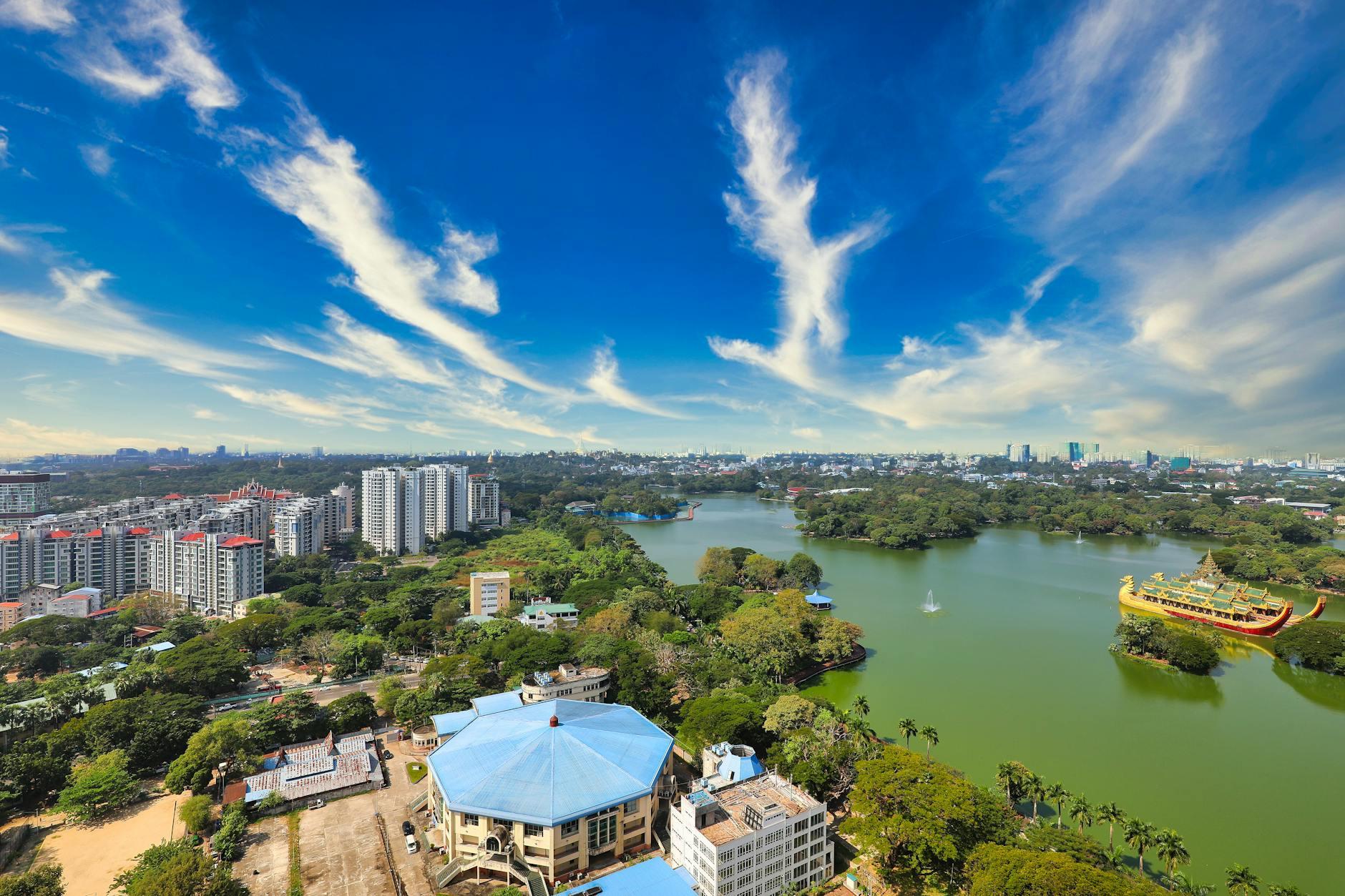 Yangon skyline